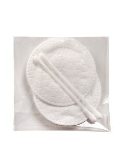 Set 3 Hotel Kit - 2 Cotton Pads + 2 Biodegradable Cotton Swabs