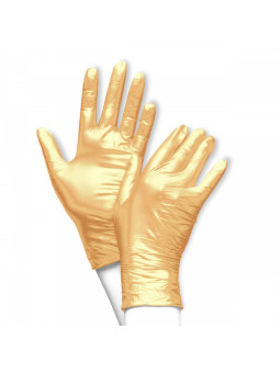 Rękawiczki nitrylowe Fancy ZŁOTE