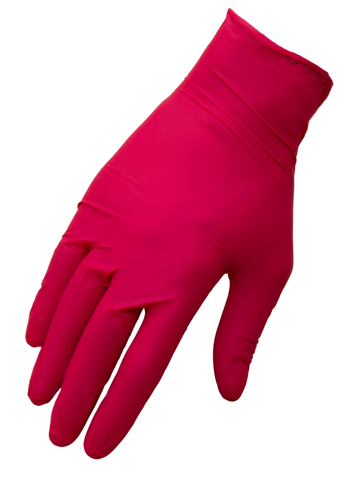 Raspberry nitrile gloves