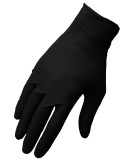 Black nitrile gloves